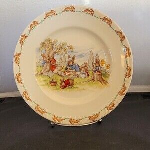 Bunnykins  Picnic by the Lake  Royal Doulton Barbara Vernon